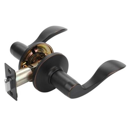 DYNASTY HARDWARE Dynasty Hardware HER-82-12P Heritage Lever Passage Set; Aged Oil Rubbed Bronze HER-82-12P
